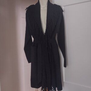 NWT Love Token - Long Sleeve Soft Knit Cardigan Fringe Trim Sweater